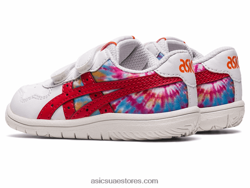 Asics أبيض / أحمر كلاسيكي حجم اليابان طفل صغير 2N24DJ4329