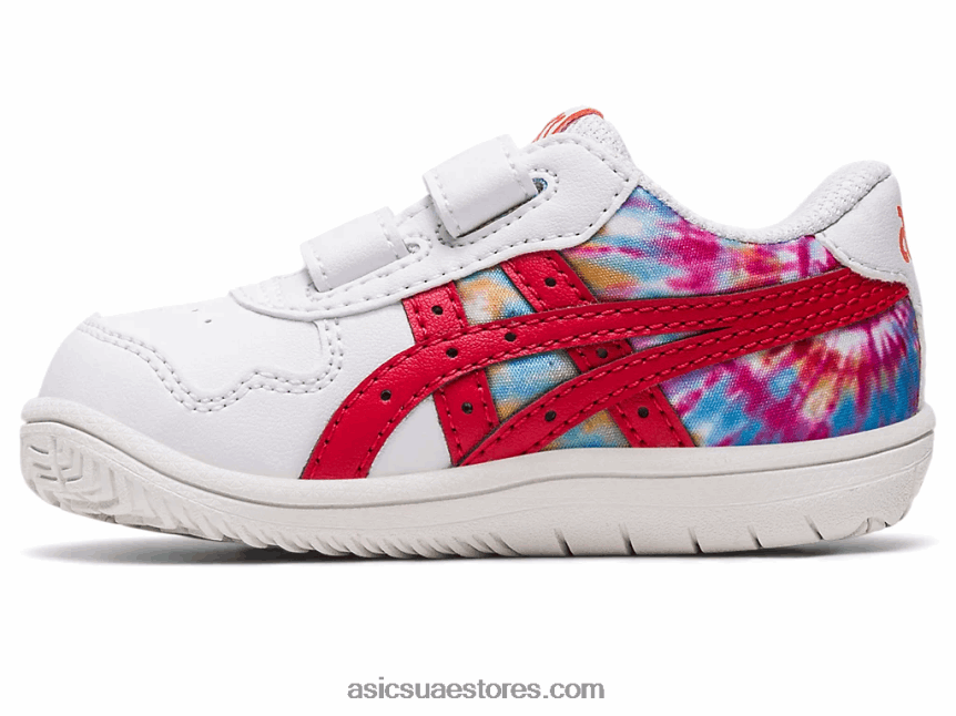 Asics أبيض / أحمر كلاسيكي حجم اليابان طفل صغير 2N24DJ4329