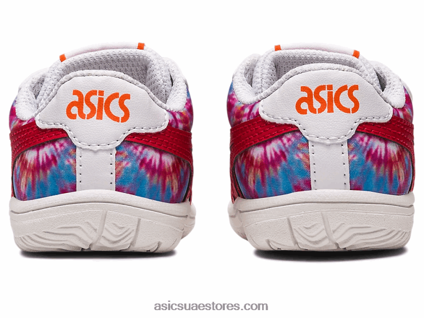 Asics أبيض / أحمر كلاسيكي حجم اليابان طفل صغير 2N24DJ4329