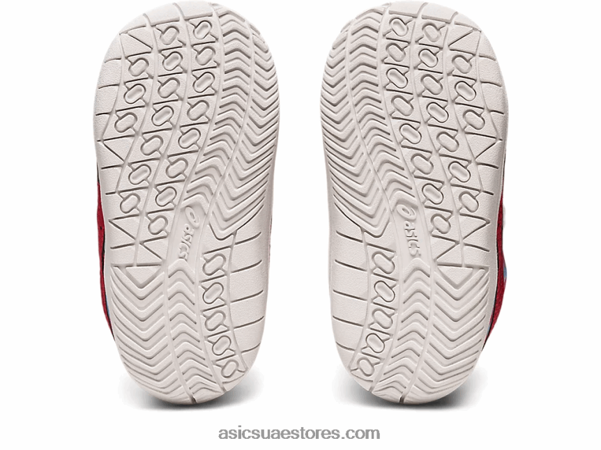 Asics أبيض / أحمر كلاسيكي حجم اليابان طفل صغير 2N24DJ4329