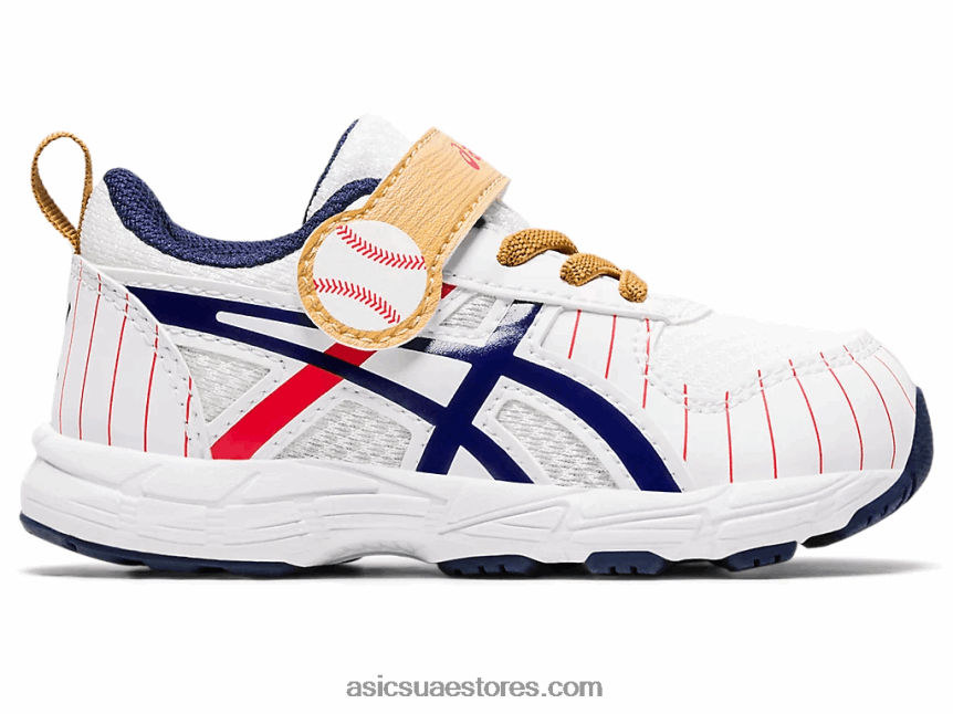 Asics أبيض / طاووس تتعامل مع حجم 6 طفل صغير 2N24DJ4555