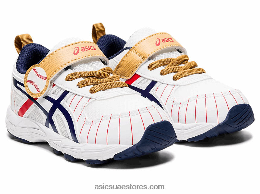 Asics أبيض / طاووس تتعامل مع حجم 6 طفل صغير 2N24DJ4555