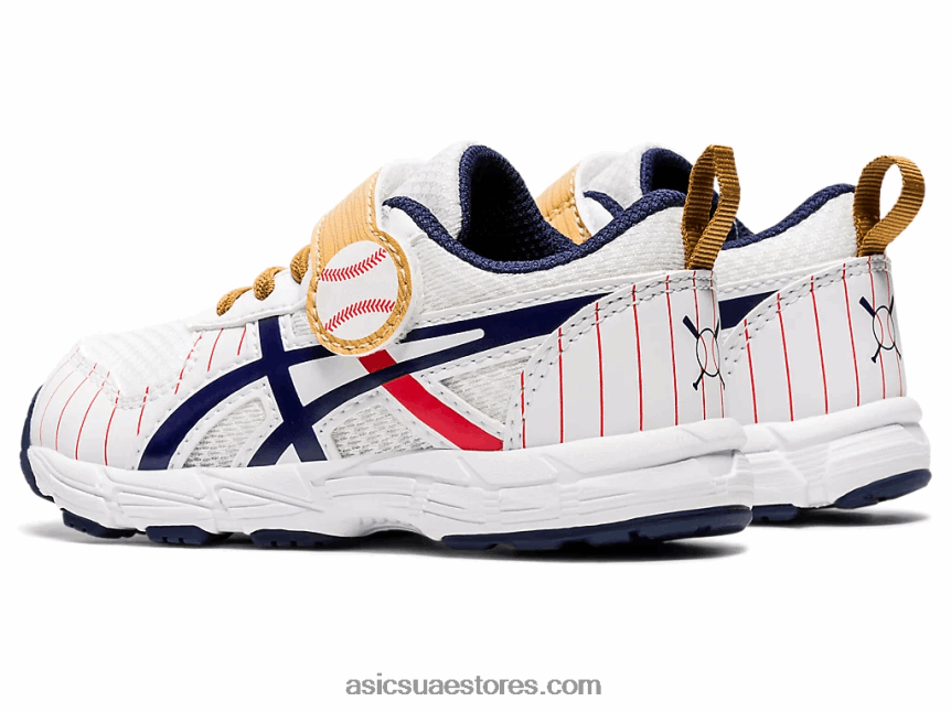 Asics أبيض / طاووس تتعامل مع حجم 6 طفل صغير 2N24DJ4555
