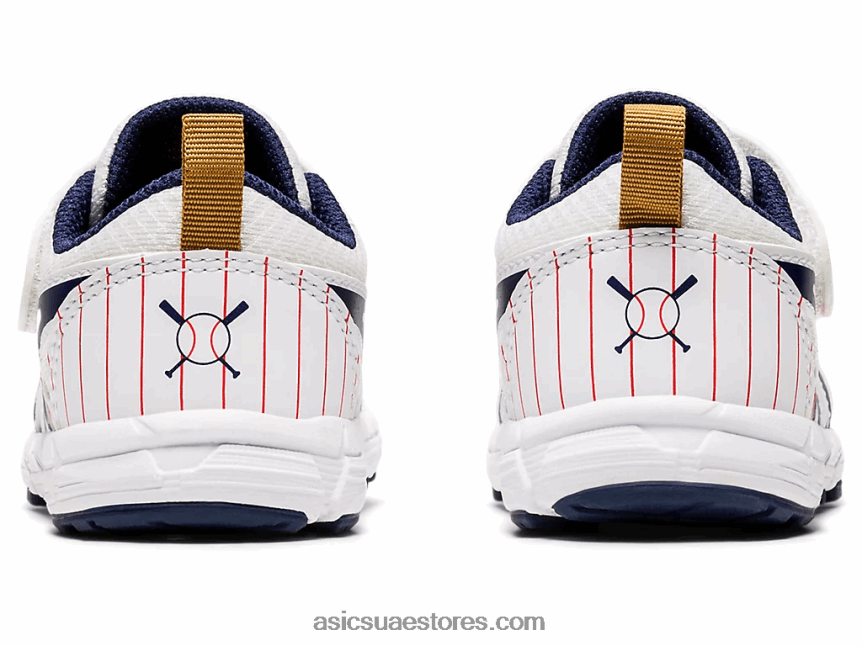 Asics أبيض / طاووس تتعامل مع حجم 6 طفل صغير 2N24DJ4555
