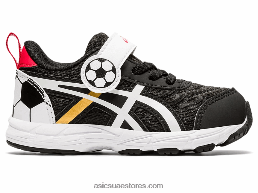 Asics أسود / ذهب خالص تتعامل مع حجم 6 طفل صغير 2N24DJ4556