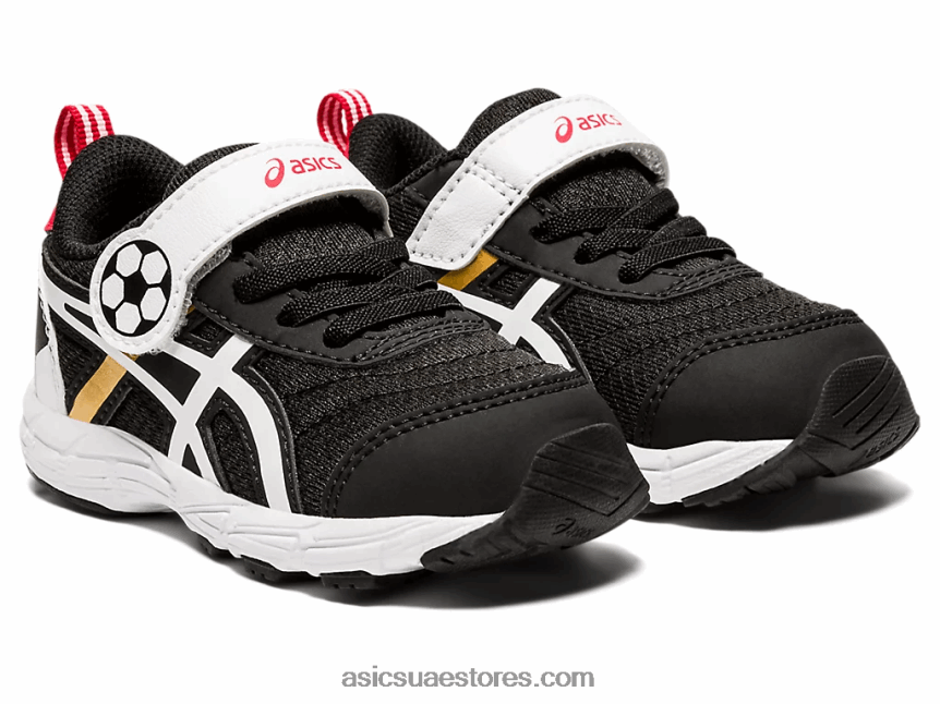 Asics أسود / ذهب خالص تتعامل مع حجم 6 طفل صغير 2N24DJ4556