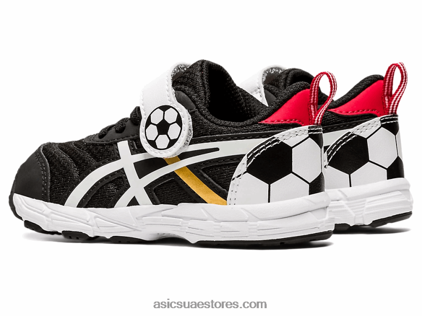 Asics أسود / ذهب خالص تتعامل مع حجم 6 طفل صغير 2N24DJ4556