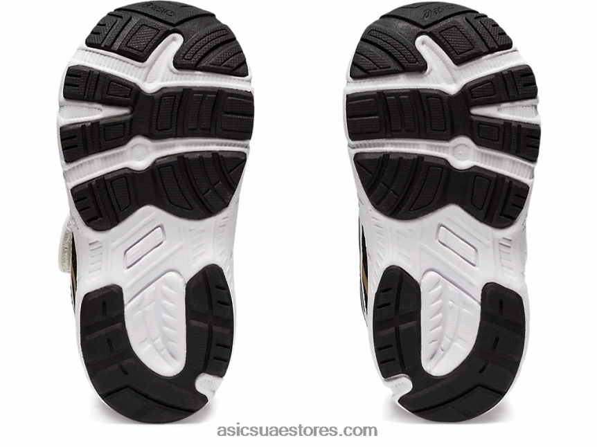 Asics أسود / ذهب خالص تتعامل مع حجم 6 طفل صغير 2N24DJ4556