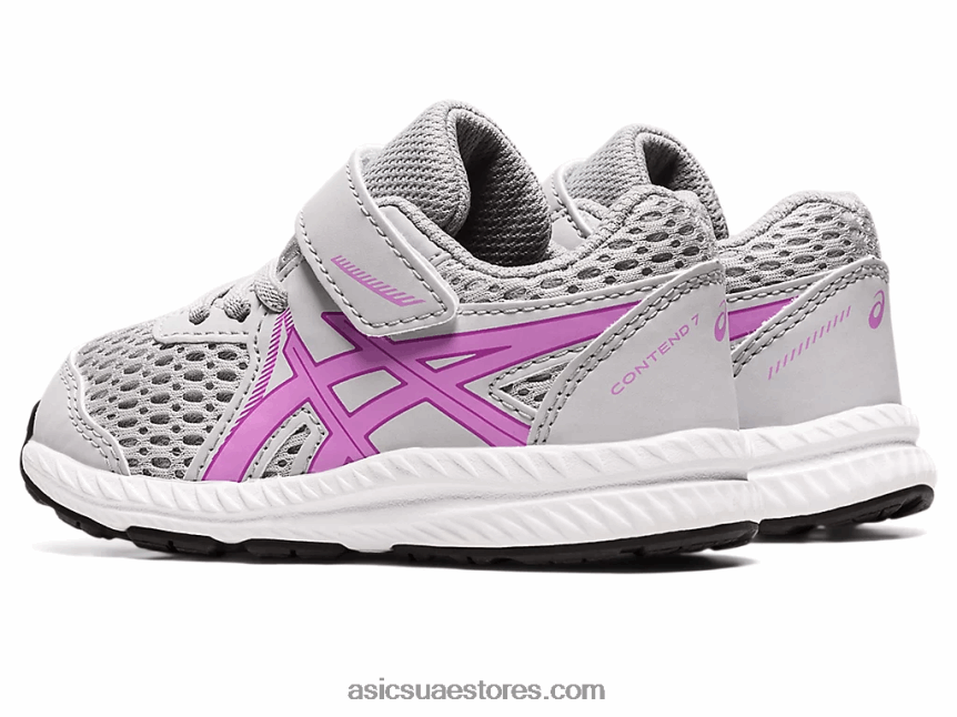 Asics توهج بيدمونت رمادي / لافندر تتعامل مع 7 حجم طفل صغير 2N24DJ4387