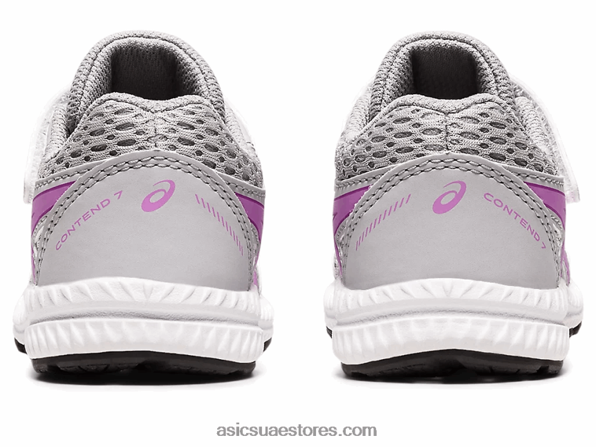 Asics توهج بيدمونت رمادي / لافندر تتعامل مع 7 حجم طفل صغير 2N24DJ4387