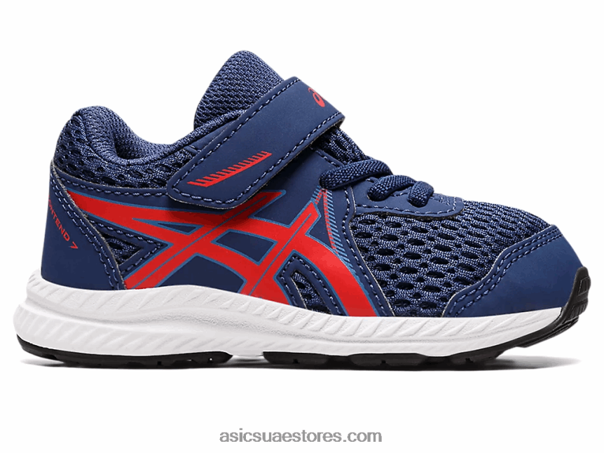 Asics أعماق المحيط / أحمر كلاسيكي تتعامل مع 7 حجم طفل صغير 2N24DJ4390