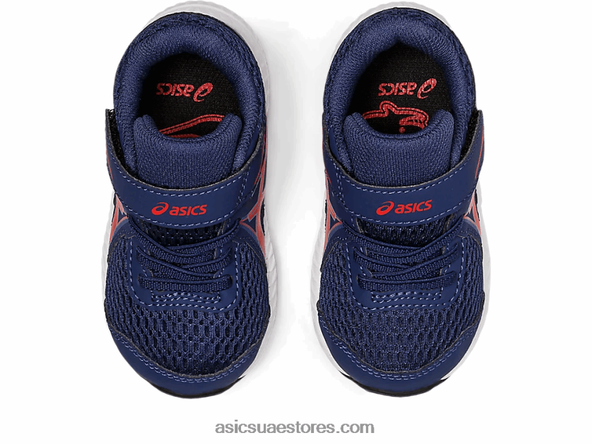 Asics أعماق المحيط / أحمر كلاسيكي تتعامل مع 7 حجم طفل صغير 2N24DJ4390