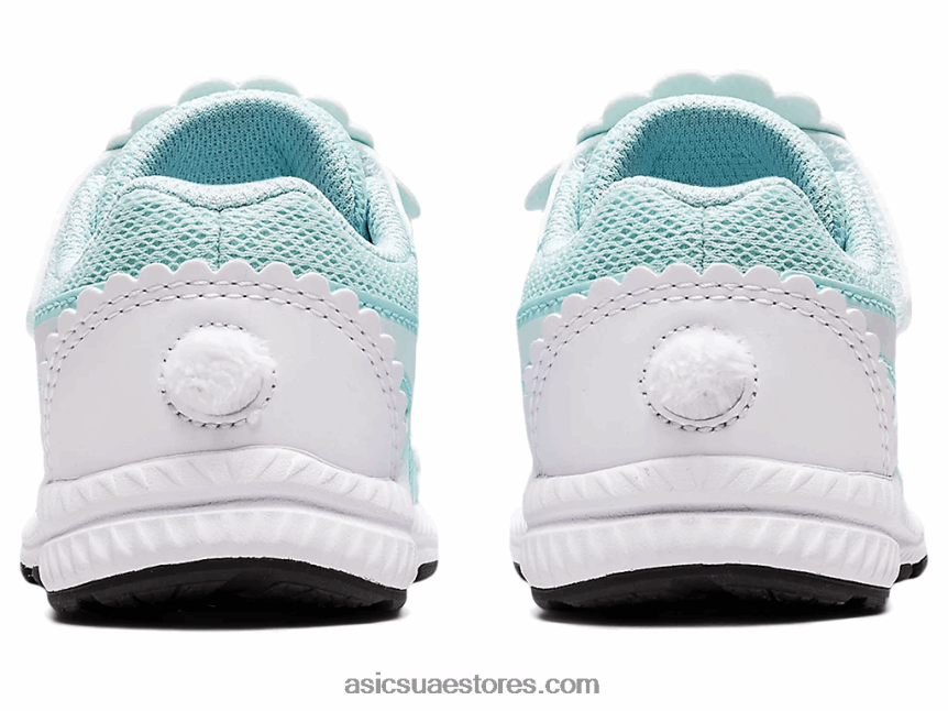 Asics أزرق واضح / أبيض تتعامل مع 7 حجم طفل صغير 2N24DJ4470