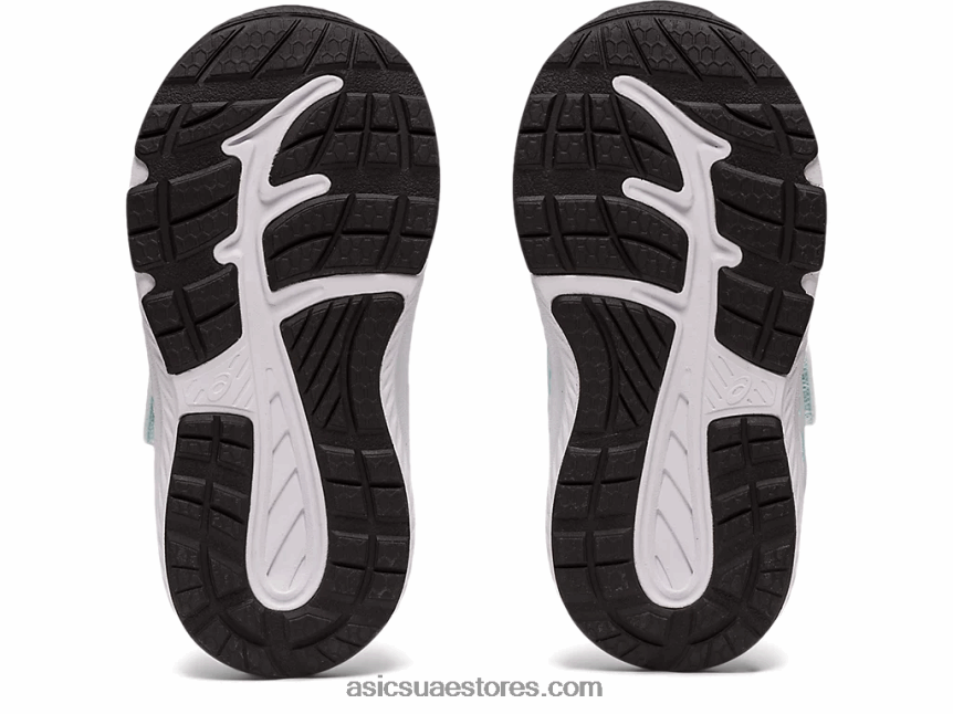 Asics أزرق واضح / أبيض تتعامل مع 7 حجم طفل صغير 2N24DJ4470