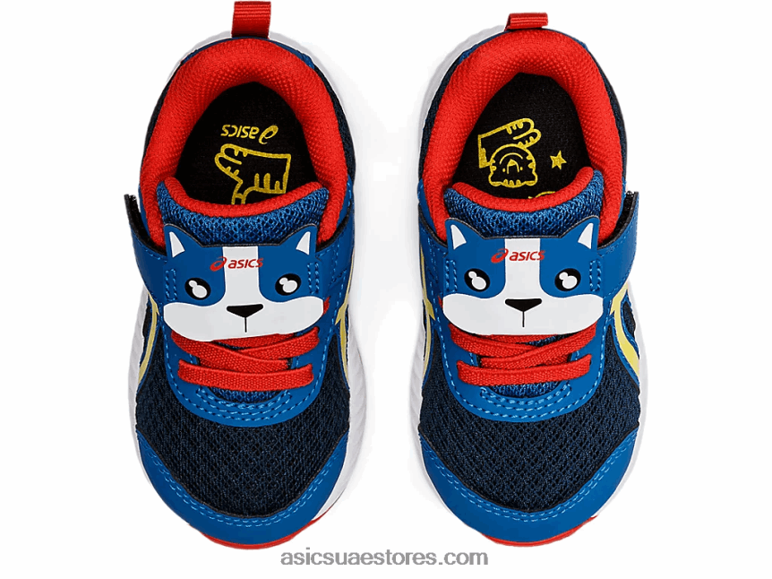Asics محرك البحيرة / أصفر نابض بالحياة تتعامل مع 7 حجم طفل صغير 2N24DJ4475