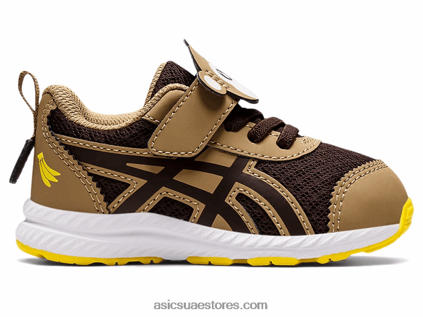 Asics قهوة / قهوة تتعامل مع 7 حجم طفل صغير 2N24DJ4483