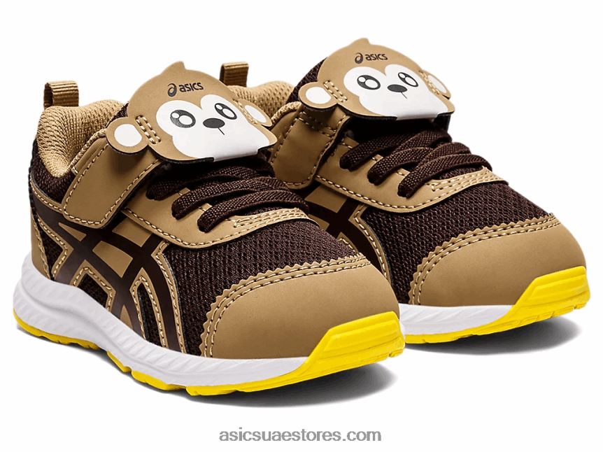 Asics قهوة / قهوة تتعامل مع 7 حجم طفل صغير 2N24DJ4483
