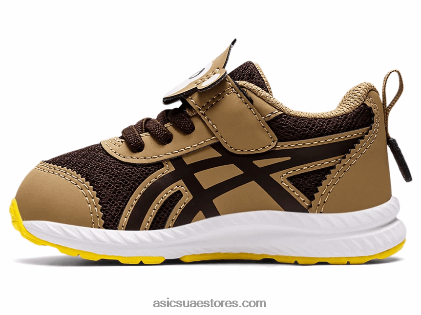Asics قهوة / قهوة تتعامل مع 7 حجم طفل صغير 2N24DJ4483