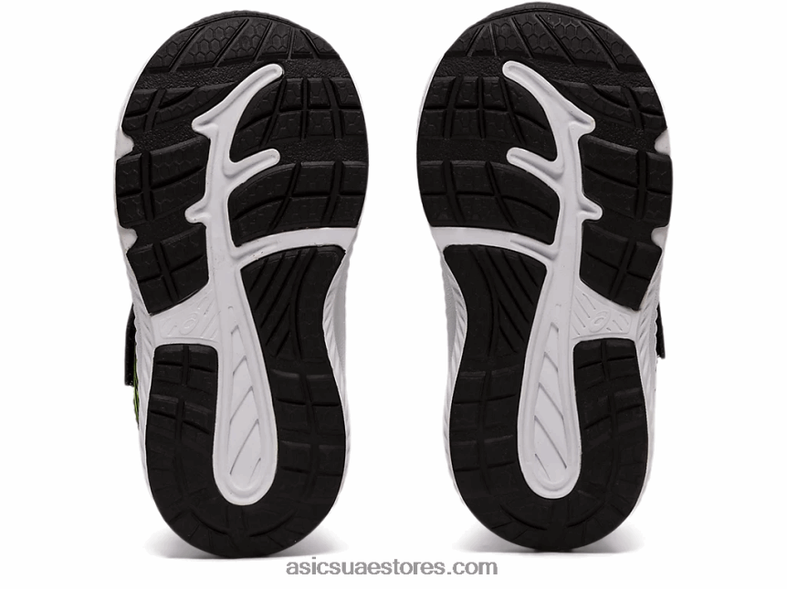 Asics أسود / أخضر خطر تتعامل مع 7 حجم طفل صغير 2N24DJ4485