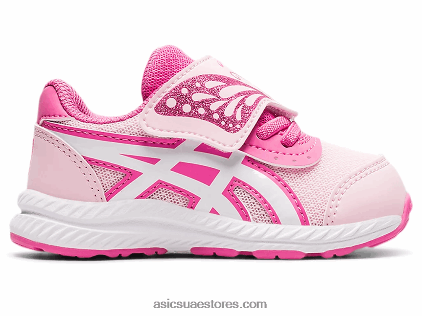 Asics حلوى القطن / أبيض تتعامل مع 7 حجم طفل صغير 2N24DJ4511