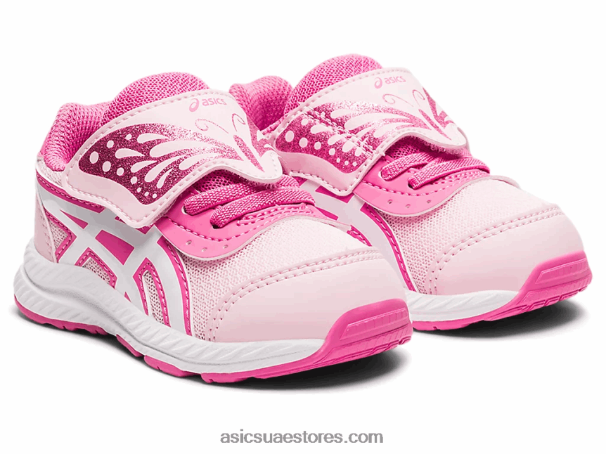 Asics حلوى القطن / أبيض تتعامل مع 7 حجم طفل صغير 2N24DJ4511