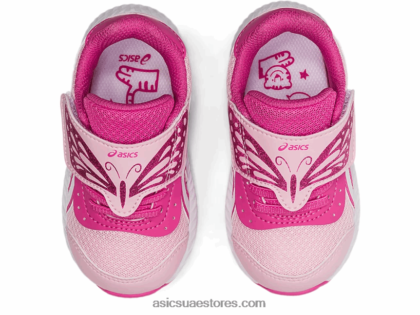 Asics حلوى القطن / أبيض تتعامل مع 7 حجم طفل صغير 2N24DJ4511