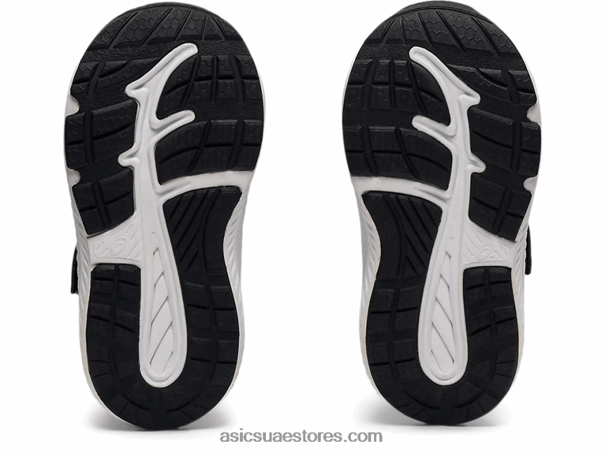 Asics أسود / أحمر كهربائي تتعامل مع 7 حجم طفل صغير 2N24DJ4523