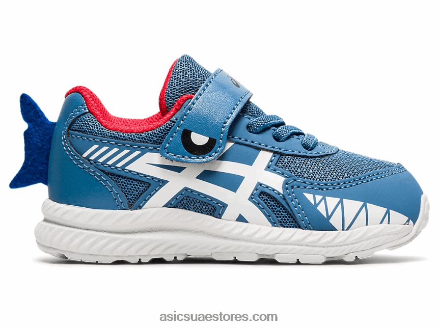 Asics الخيط الرمادي / أبيض تتعامل مع 7 حجم طفل صغير 2N24DJ4545