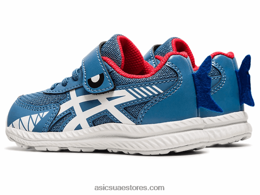 Asics الخيط الرمادي / أبيض تتعامل مع 7 حجم طفل صغير 2N24DJ4545