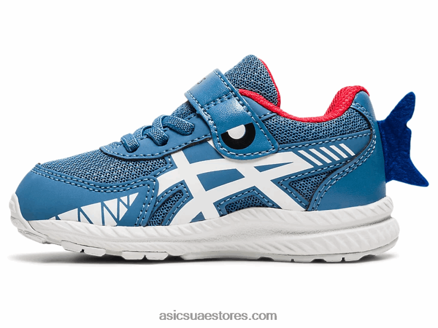 Asics الخيط الرمادي / أبيض تتعامل مع 7 حجم طفل صغير 2N24DJ4545