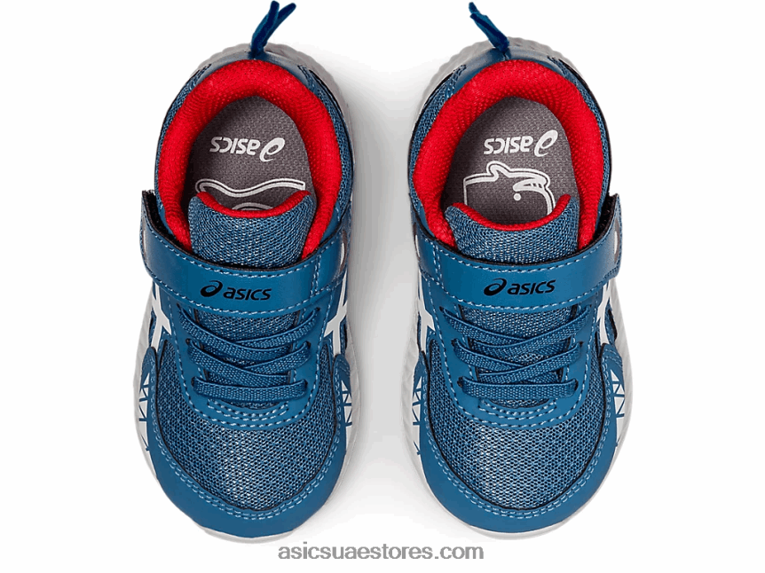 Asics الخيط الرمادي / أبيض تتعامل مع 7 حجم طفل صغير 2N24DJ4545