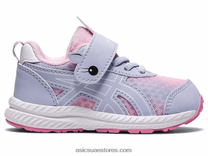 Asics أوبال أرجواني / أبيض تتعامل مع 7 حجم طفل صغير 2N24DJ4547