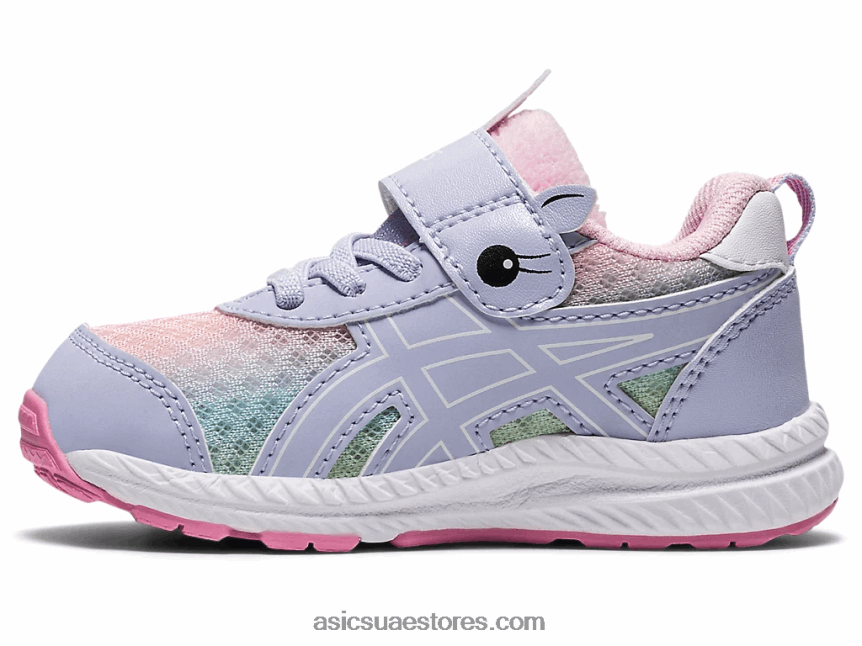 Asics أوبال أرجواني / أبيض تتعامل مع 7 حجم طفل صغير 2N24DJ4547
