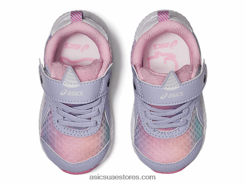 Asics أوبال أرجواني / أبيض تتعامل مع 7 حجم طفل صغير 2N24DJ4547