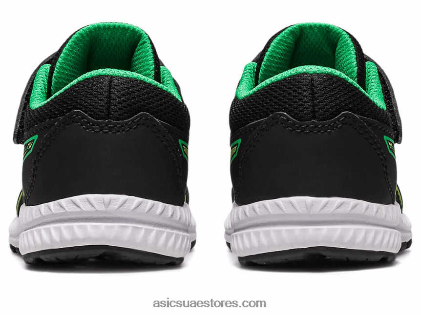 Asics أسود / قشر الليمون تتعامل مع حجم 8 طفل صغير 2N24DJ4316