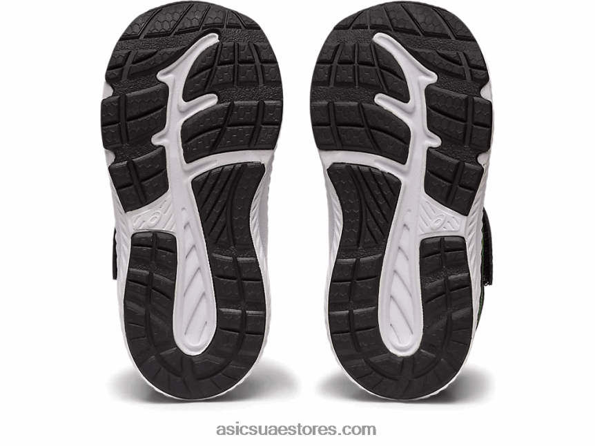 Asics أسود / قشر الليمون تتعامل مع حجم 8 طفل صغير 2N24DJ4316