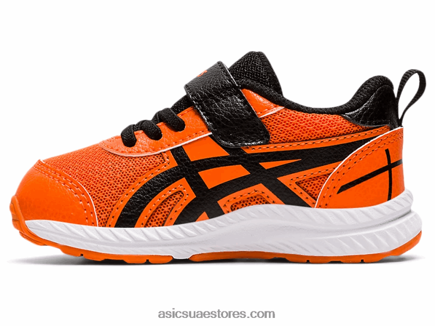Asics habanero / أسود تتعامل مع 7 حجم طفل صغير 2N24DJ4521